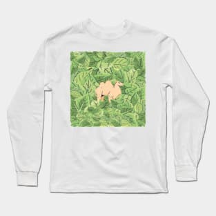 Camel in Leaves Long Sleeve T-Shirt